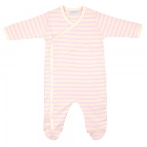 PIjama para bebé de algodón orgánico en color rosa