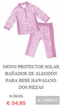 Traje de Baño Protector Solar Niña