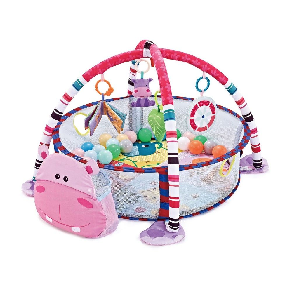 Piscina de bolas Gimnasio de actividades para Bebé Hippo . Kikkaboo ✓ Envío  gratuito en 24 horas ✓ - Shopmami