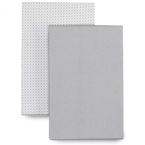 Pack de 2 bajeras para cuna de 60 x 120 Essentia gris Cambrass