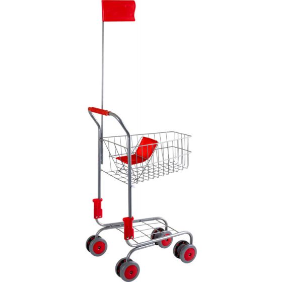 Carrito de la compra plateado, Legler