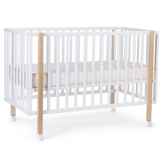 Cuna de madera Blanca Leonor , Childhome - 60 x 120 cm