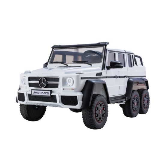 Coche Eléctrico Infantil Mercedes G63 6x4 24V LEAN CARS - Blanco