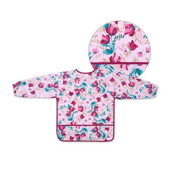 Babero con Mangas Largas FLORAL - BabyOno