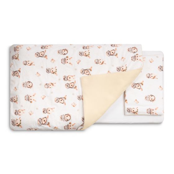 Juego de Ropa de Cama Infantil de 2 Piezas "Conejitos Beige" 100x135 cm