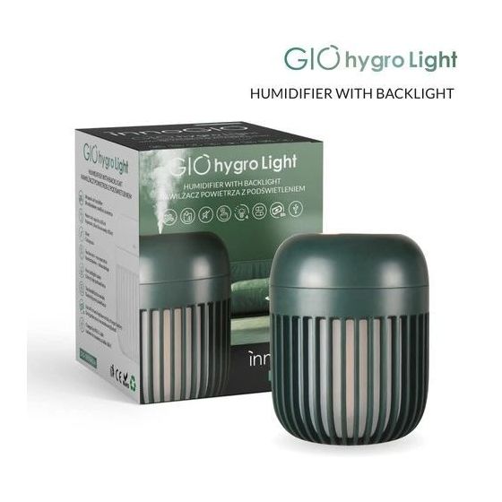 Humidificador Ultrasónico de Aire GIO-190 con Luz Nocturna Verde - InnoGIO