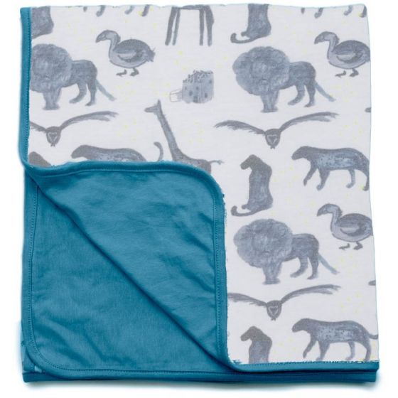 Manta para cuna Snoozebaby Azul Tormenta 1 tog , 100 x 150 cm