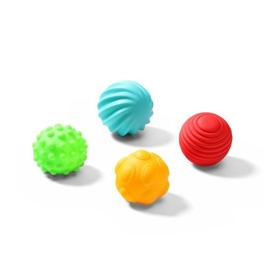 Set de Pelotas Sensory BabyOno - 4 Piezas para Estimulación Sensorial