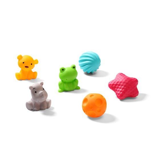 Set de Pelotas Sensoriales BabyOno - 6 Piezas para Desarrollo Táctil y Sensorial