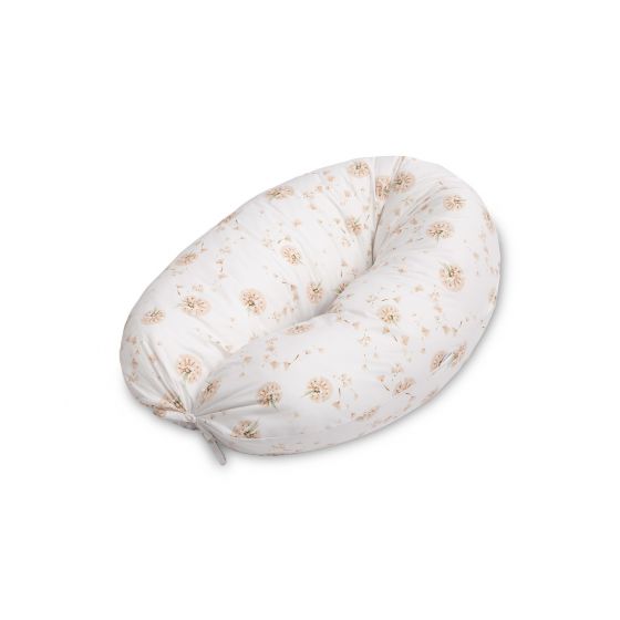 Almohada de Embarazo XL Dandelions Beige - Soporte Total para Maternidad y Lactancia