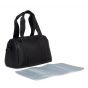 Bolso Maternal Mommy Club Signature en Cuero Vegano - Negro