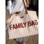  Bolso Family Bag Estampado Rayas Natural/Terracotta - Childhome