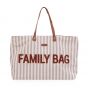  Bolso Family Bag Estampado Rayas Natural/Terracotta - Childhome