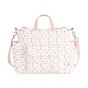 BOLSO MATERNAL PACK AURA BEIGE/FLORES 16x43x37 CM