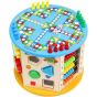 Cubo Educativo Madera Clasificador 8 en 1 Interactivo