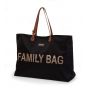 Bolso familiar Family Bag Negro Letras Doradas , Childhome