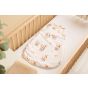 Saco de Dormir para Bebés S (45x70 cm) – Diseño Conejos Beige, Algodón Hipoalergénico con Cremallera Bidireccional