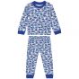 Pijama Largo de Niño azul con estampado de aviones