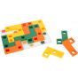 Puzzle educativo de madera Tetris