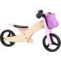 Triciclo de Madera Transformable en Bicicleta rosa