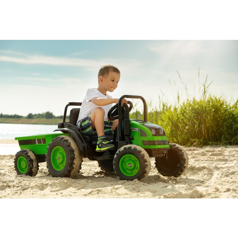 Tractor eléctrico para Niños Héctor en color Verde - Shopmami