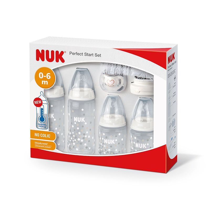 Pack de 4 biberones Nuk First Choice con Control de Temperatura - Shopmami