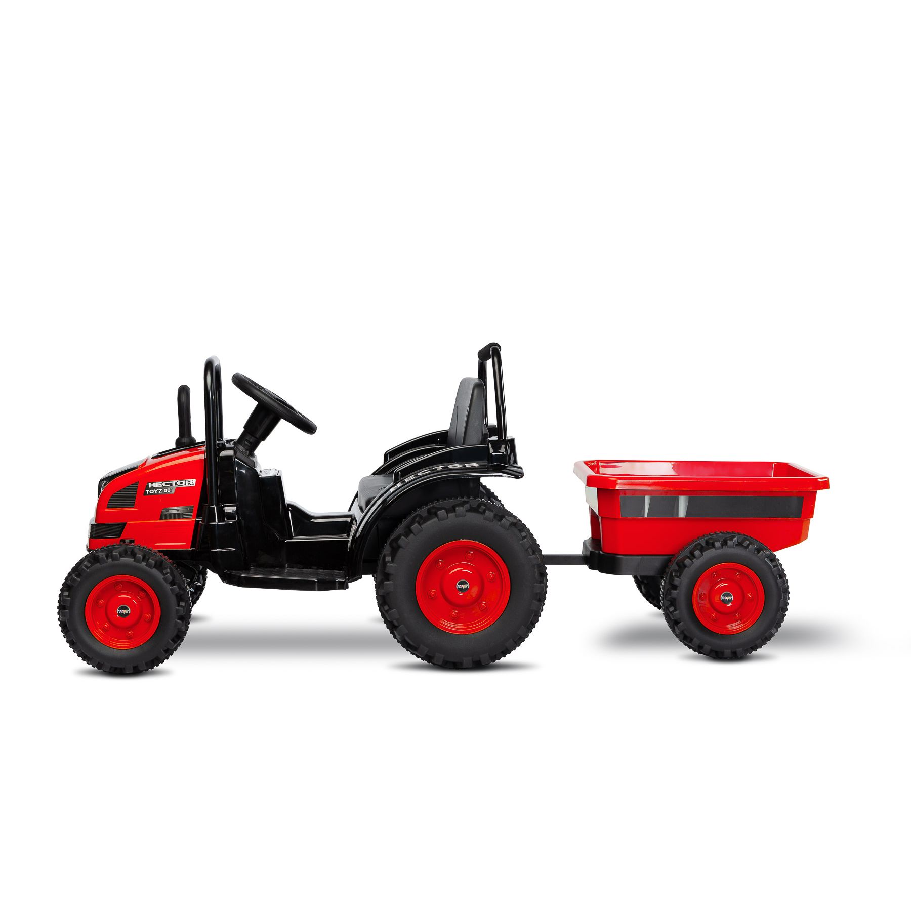 Tractor eléctrico para Niños Héctor en color Rojo - Shopmami