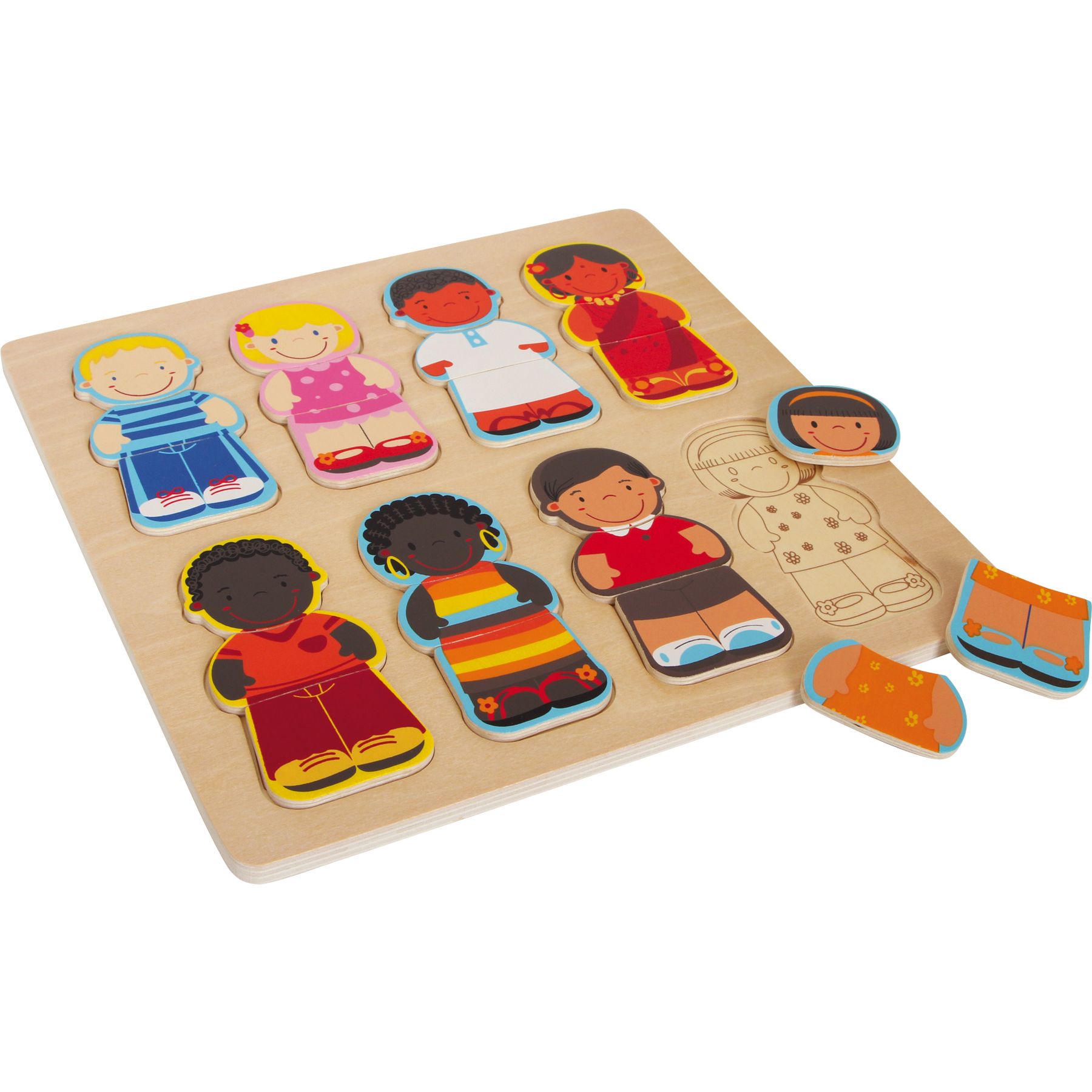 Puzzle de madera Niños mundo - 24 piezas - Shopmami