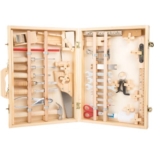 Caja de herramientas de madera Deluxe - 48 piezas ✔ REBAJAS ✔ 