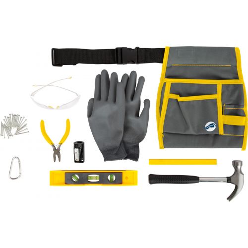 Cinturón de herramientas Profi con bolsa y herramientas - 10 piezas