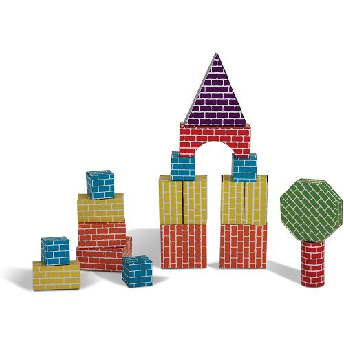 Edushape , bloques y formas corrugadas , 45 piezas