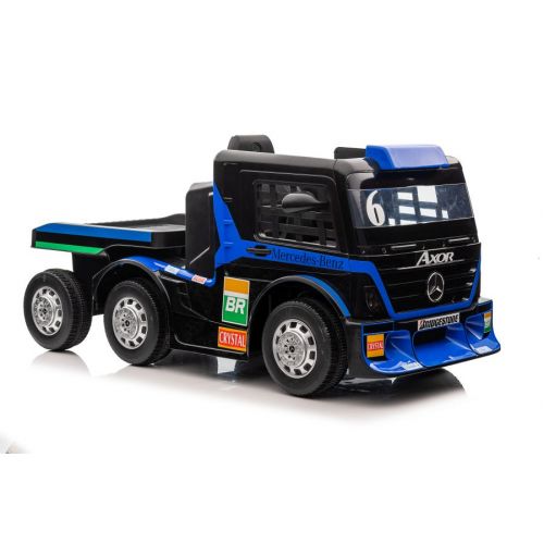 Camión Eléctrico Infantil con Remolque Mercedes XMX622B 24V LEAN CARS - Azul Marino con Pantalla LCD