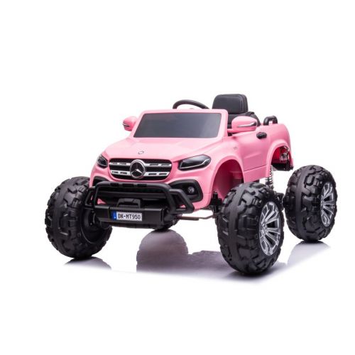 Coche Eléctrico Infantil Mercedes DK-MT950 4x4 24V LEAN CARS - Rosa Claro