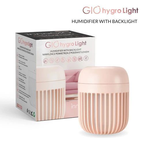 Humidificador Ultrasónico INNOGIO GIO-190 Rosa con Luz Nocturna