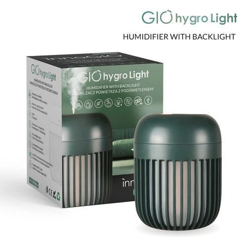 Humidificador Ultrasónico de Aire GIO-190 con Luz Nocturna Verde - InnoGIO