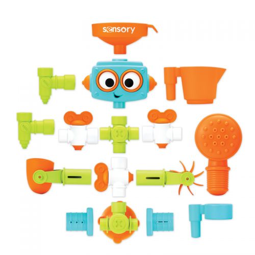 Infantino , Juguete de Baño Robot Sensorial Plus & Play