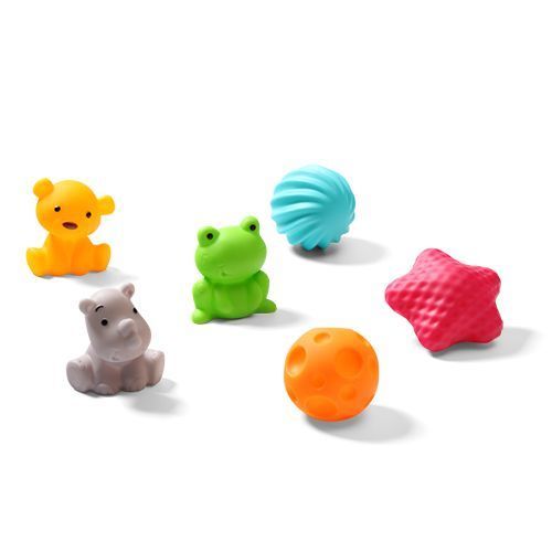 Set de Pelotas Sensoriales BabyOno - 6 Piezas para Desarrollo Táctil y Sensorial