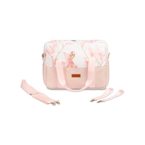 Bolso para Cochecito de Cuero Ecológico Hadas Rosado