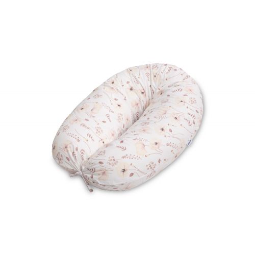 Almohada de Embarazo XL Pastel Poppies - Soporte Ergonómico para Maternidad y Lactancia