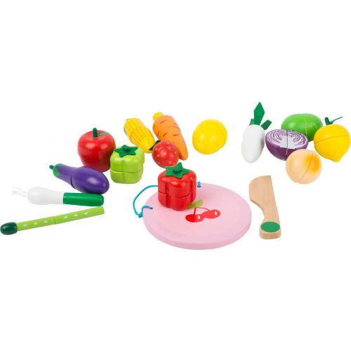 Set para cortar frutas y verduras , juguete de madera