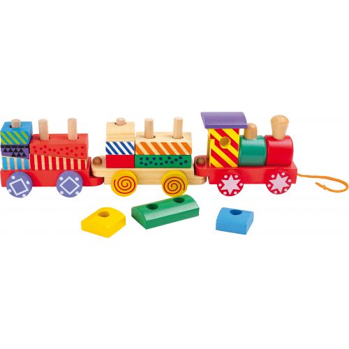 Tren colorido de madera - 18 piezas