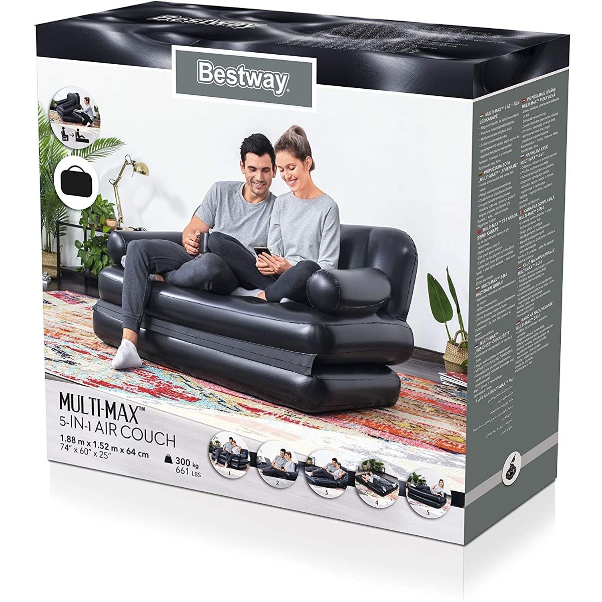 Sofá Hinchable Extra Confortable 188x152x64 cm Bestway - Shopmami