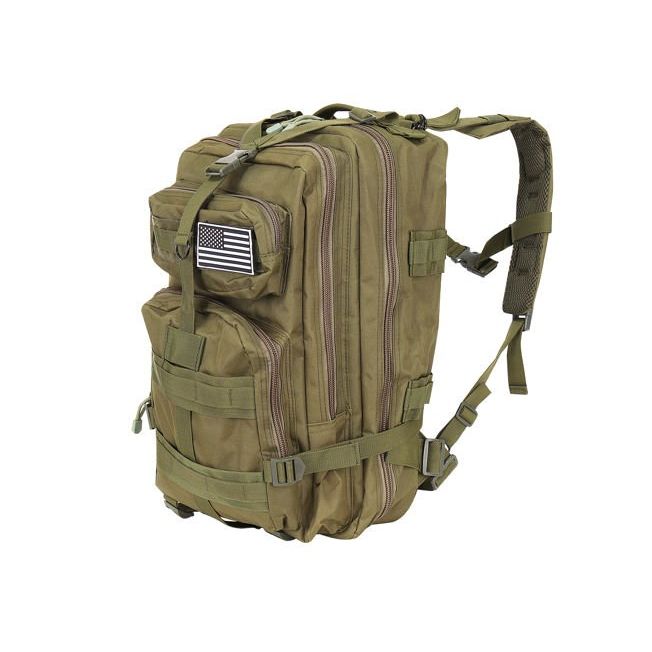 Mochila Verde Militar Xl, Capacidad : 35 litros - Shopmami